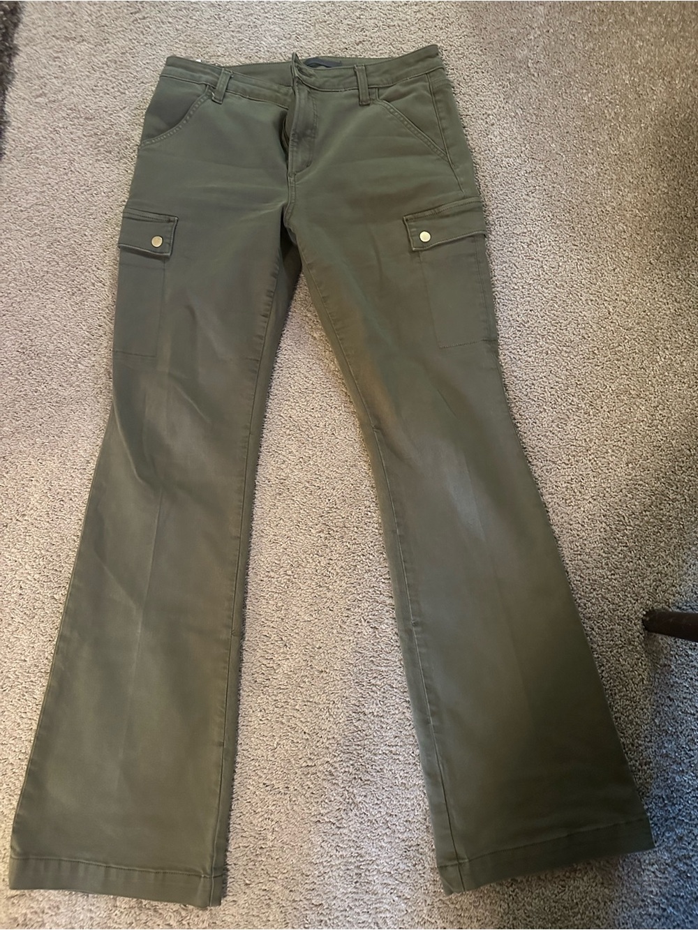 Joe’s Jeans Olive Green Frankie Cargo Flare Pants, 30